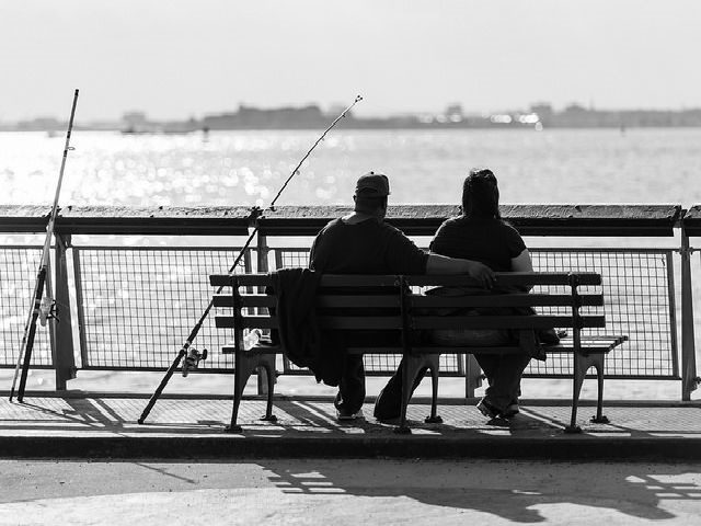 couple fishing
