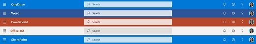Microsoft Search Across Applications