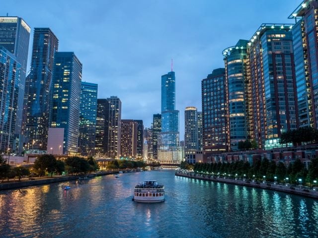 Chicago view from the river