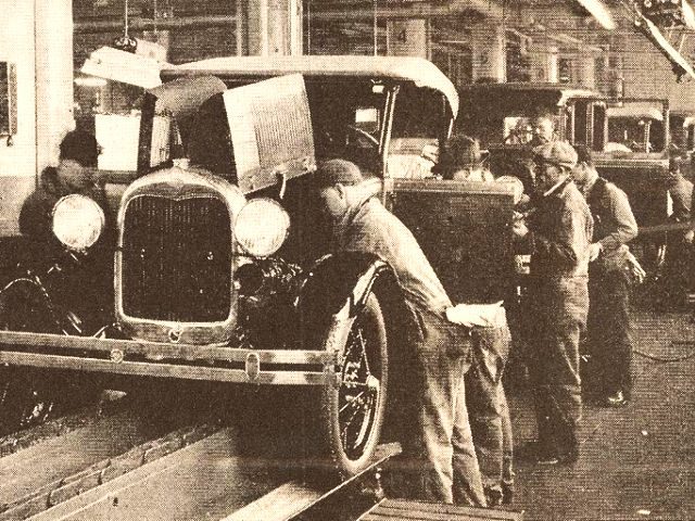 model T assembly line
