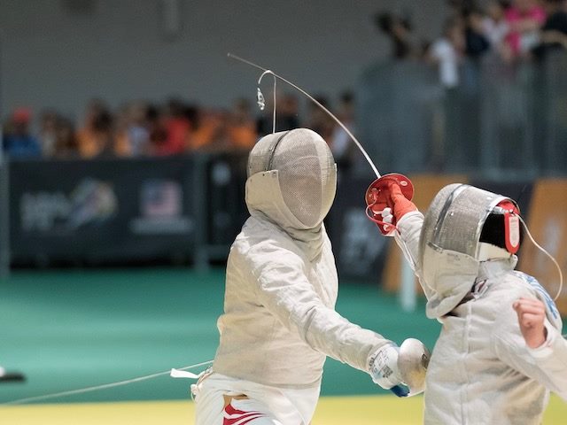 fencers dueling