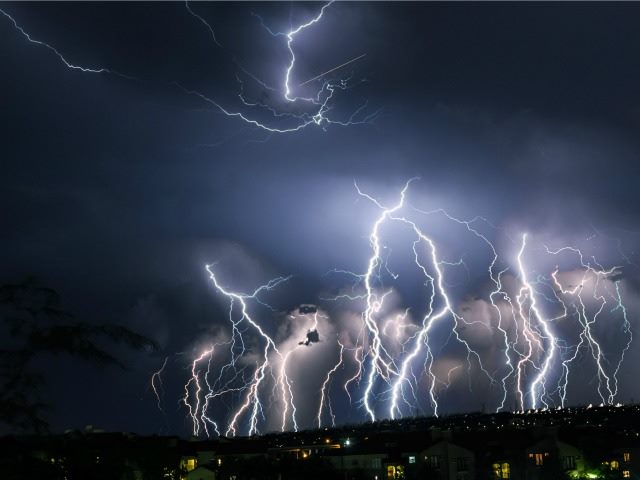 lightning strikes