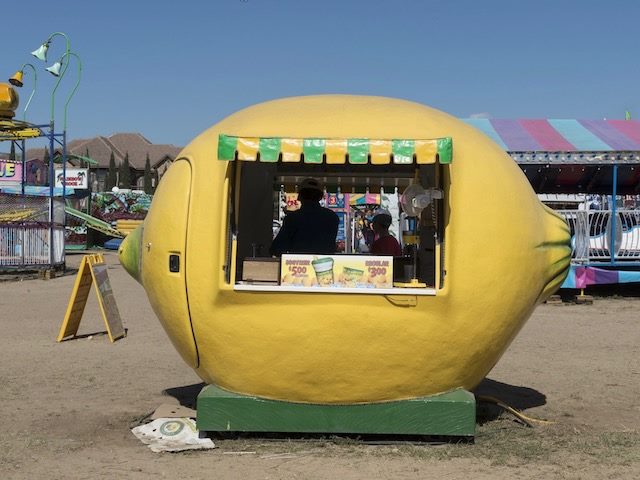 a very literal lemonade stand