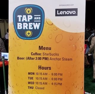 Lenovo tap and brew