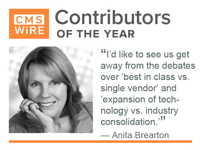 Anita Brearton, CMSWire contributor of the year
