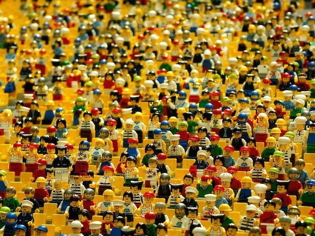 sea of Lego people