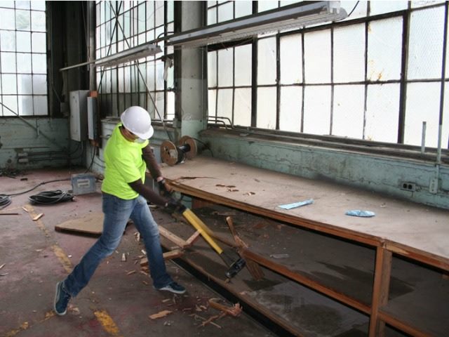 man with a sledgehammer