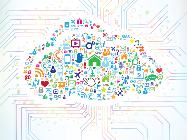 Abstract customer data concept, a brain on a printed circuit board. The brain has customer touchpoints inside