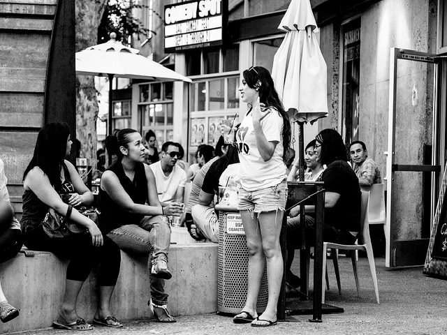 Women talking