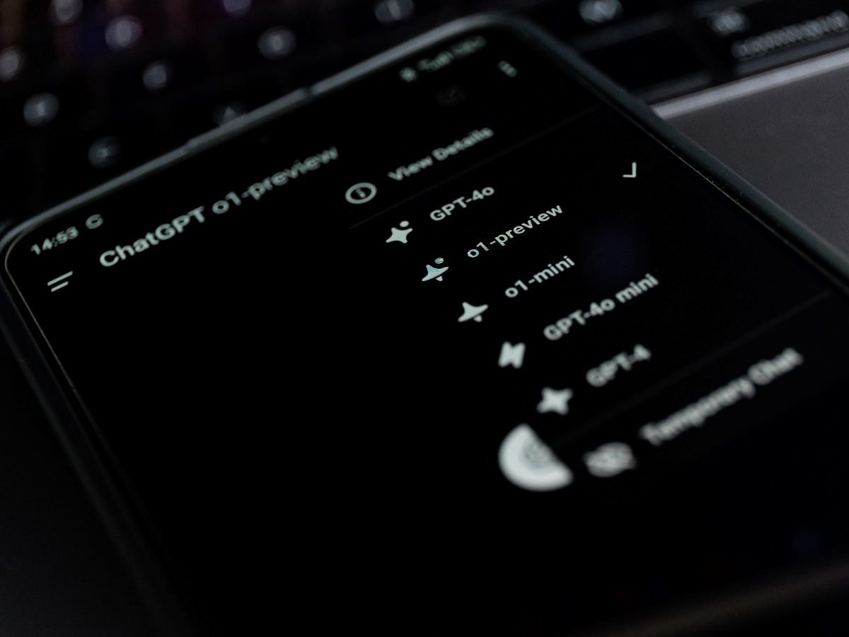 ChatGPT language model OpenAI o1 on smartphone screen 