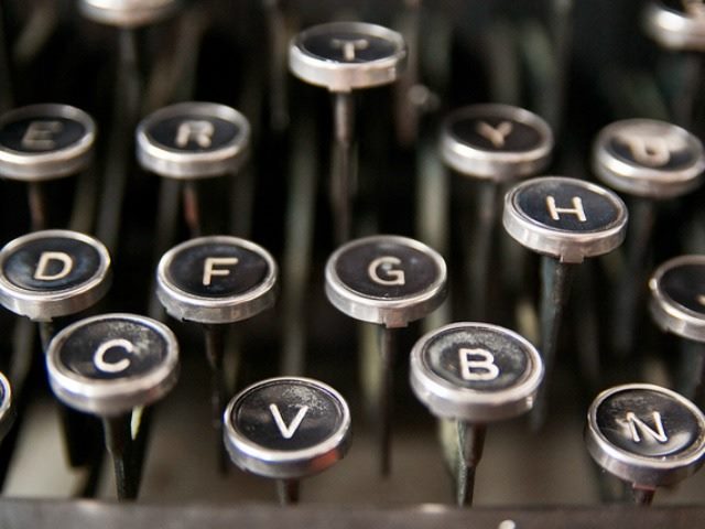 typewriter keys