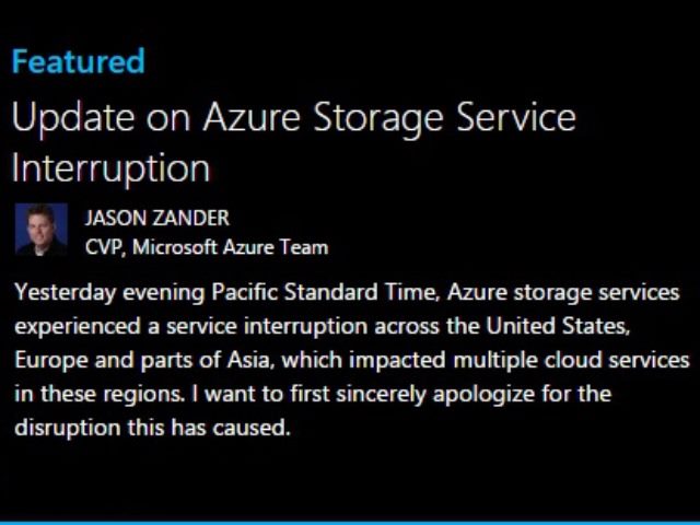 Outage Outrage As Microsofts Azure Stumbles