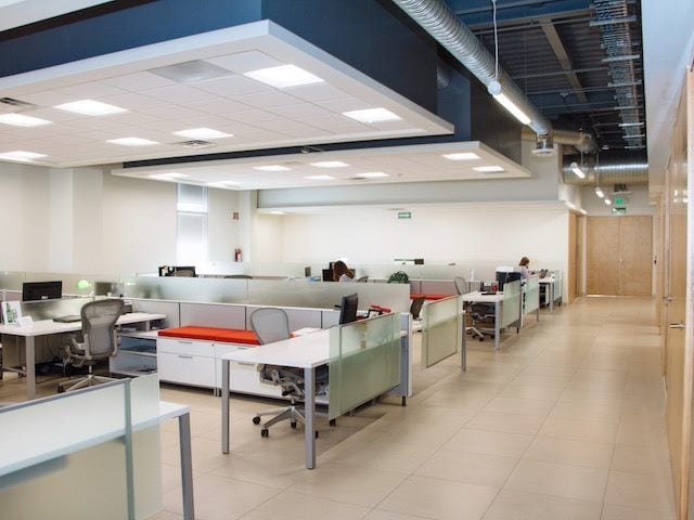 sparsely populated office