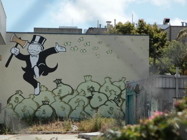 Rich Uncle Pennybags graffiti