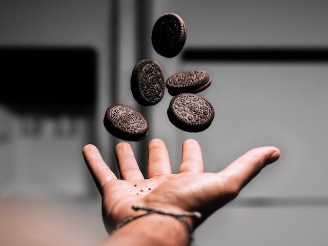 oreos in the air