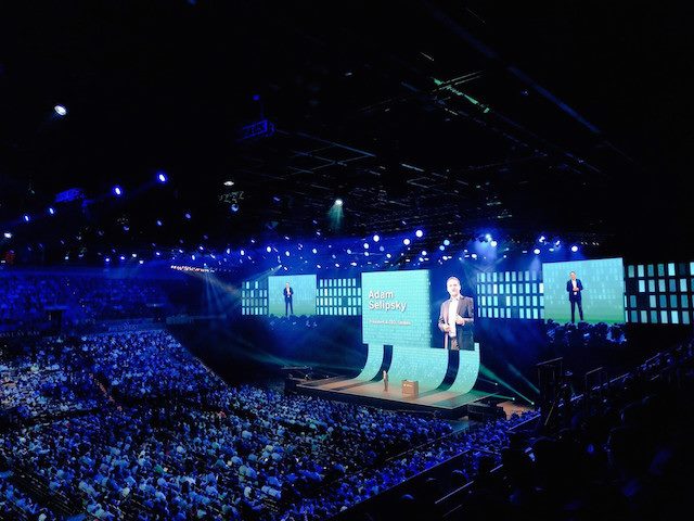 Adam Selipsky, CEO of Tableau Software on stage at Tableau Convention in Las Vegas