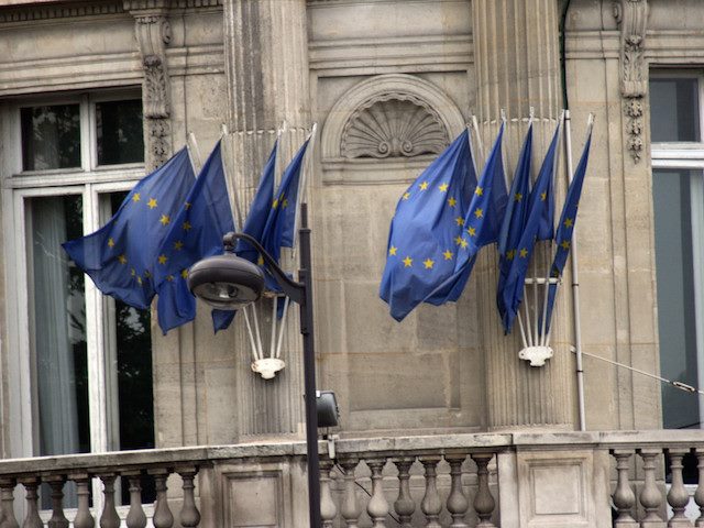 European union flags