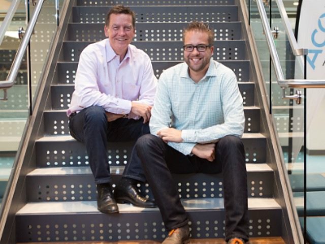 Acquia CEO Tom Erickson and CTO Dries Buytaert.