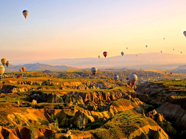 hot air balloons