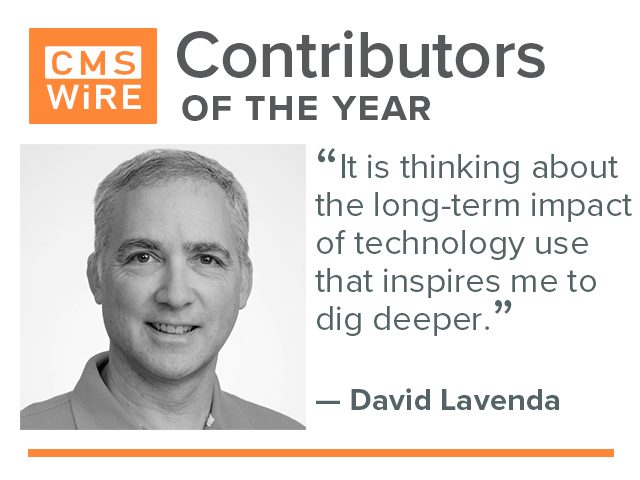 David Lavenda, "It is thinking about the long-term impact of technology use that inspires me to dig deeper"