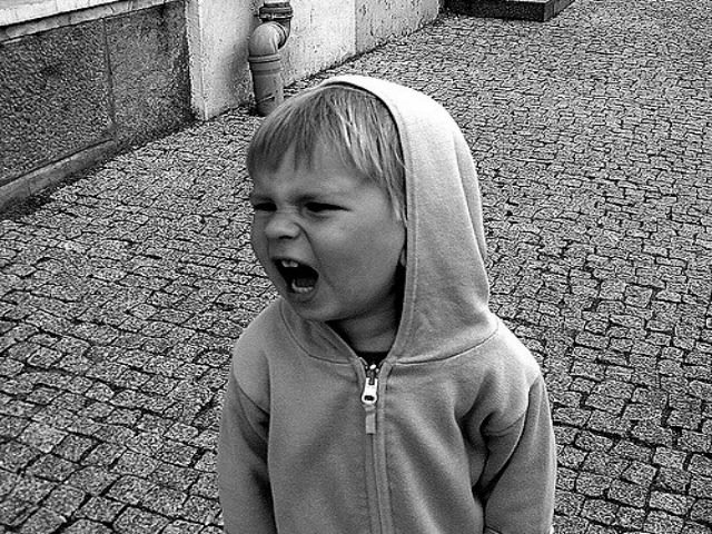 child screaming