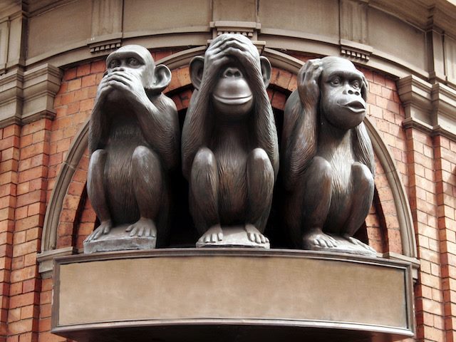 speak,  see and hear no evil monkeys