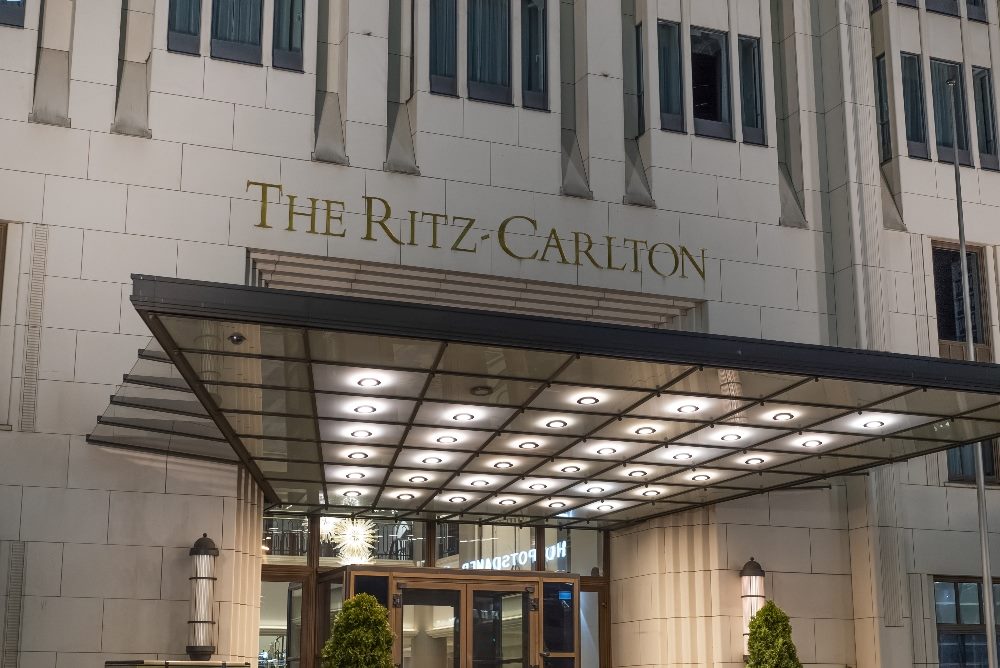 Famous Ritz Carlton Hotel in Berlin, Germany.