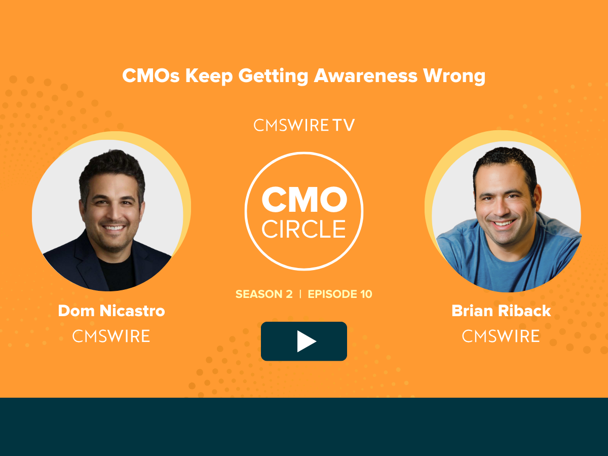 Orange thumbnail for CMO Circle with host Dom Nicastro and guest Brian Riback