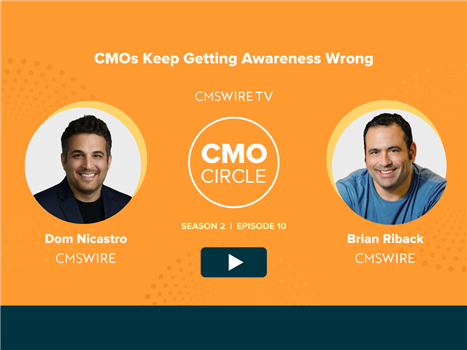 Orange thumbnail for CMO Circle with host Dom Nicastro and guest Brian Riback