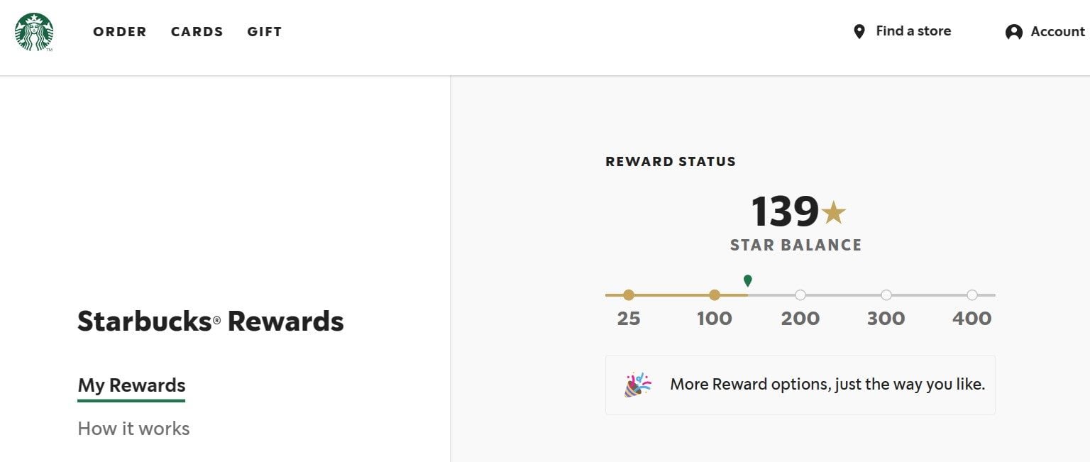 starbucks rewards