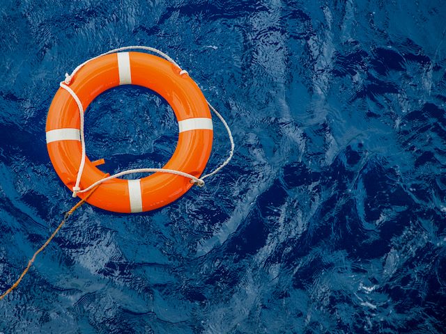 life preserver floating in water