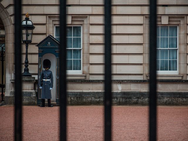 royal guard standing watch in London