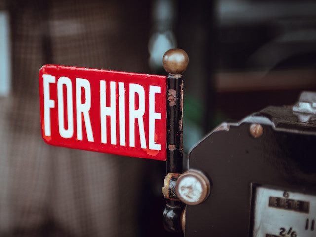 for hire sign