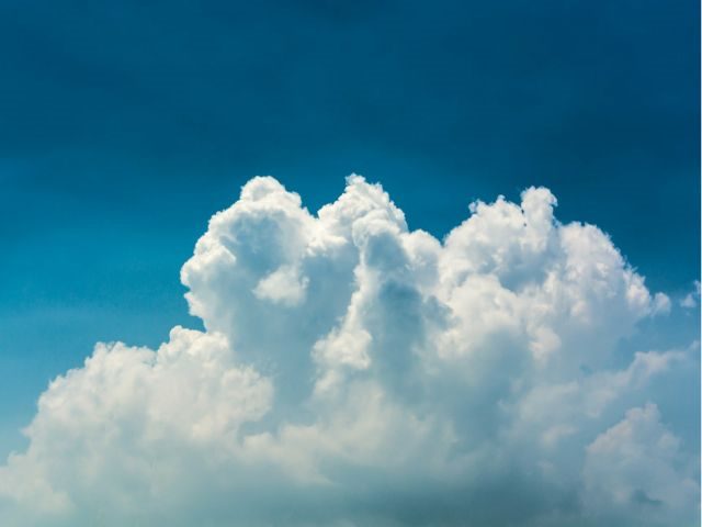 A cloud in the sky