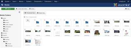 Joomla.com media manager