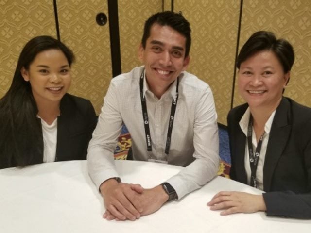 Monoprice's (left to right) Diana Toldoya, Nelson Fisher and Darla Sebastian at Adobe Summit.