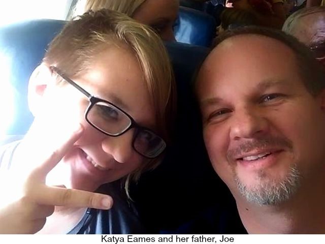 Katya Eames and her father Joe