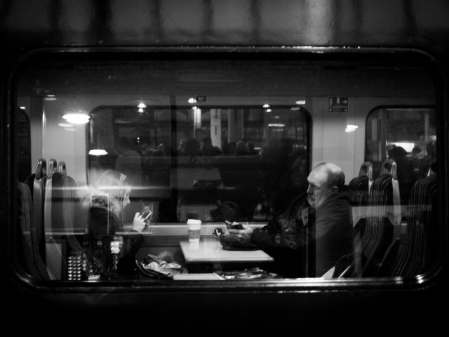 people on a train