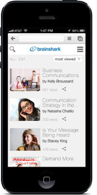 Brainshark Sales Enablement Portal_Smartphone Optimized