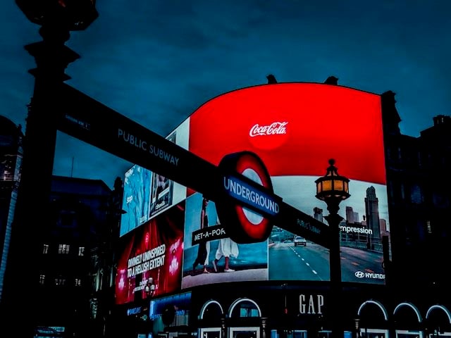 video billboards  in London