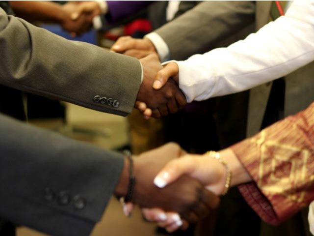 shaking hands