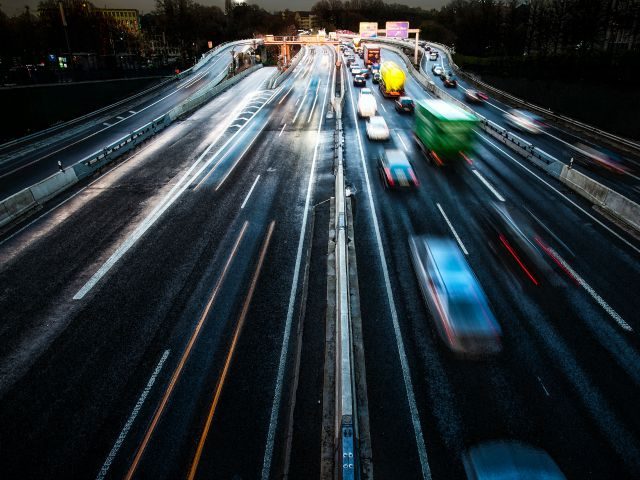 rushing traffic