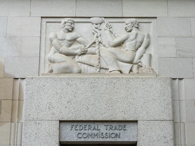 Front of the Federal Trade Commission building. The FTC is cracking down on AI ethics, something marketers should take note.