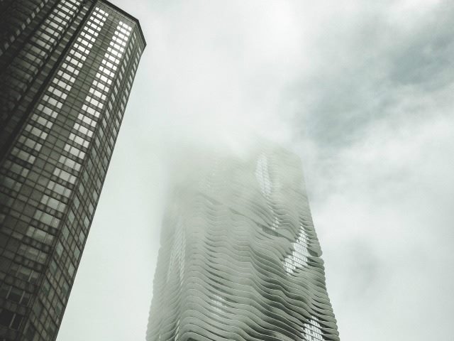 cloudy office