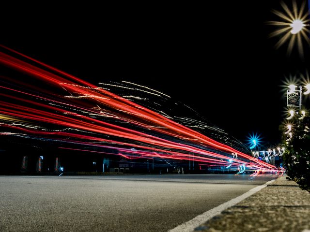 traffic speed at night