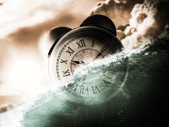 Illustration of a clock showing the passing of time