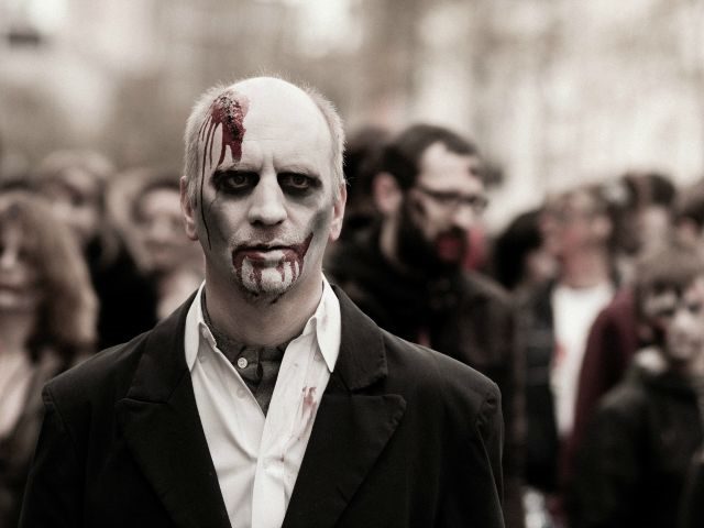 Business casual zombie