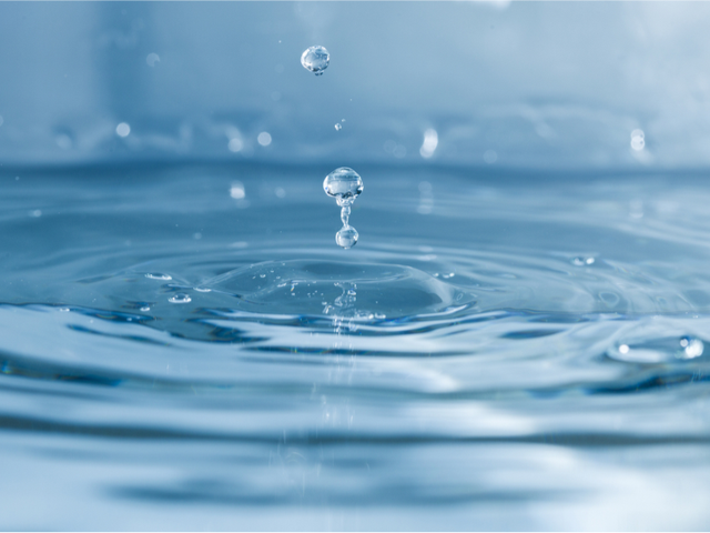 Water dripping into the water - email drip campaign concept