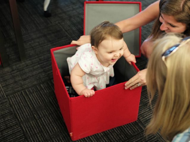 baby in a container
