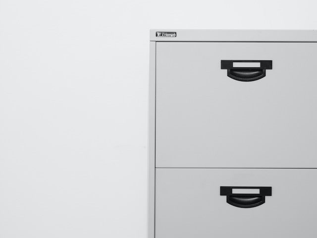 filing cabinet with two drawers